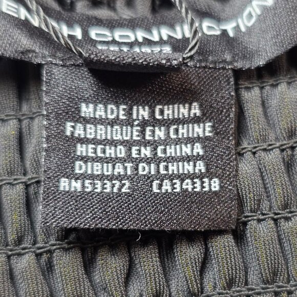 NWT French Connection Stretch Velvet Corset Top L - Picture 9 of 11